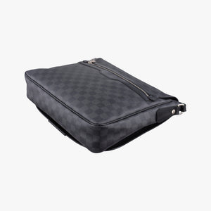 Vintage Louis Vuitton DANIEL MM Noir Damier GRAPHITE N58029 shoulderbag | stylenewstar