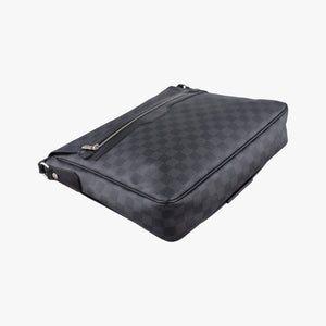 Vintage Louis Vuitton DANIEL MM Noir Damier GRAPHITE N58029 shoulderbag | stylenewstar