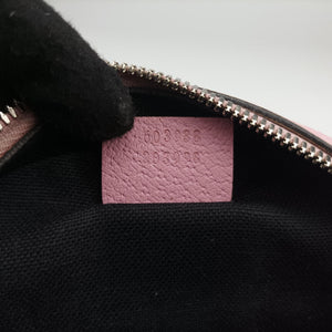 Pre-owned Gucci DISNEY Collaboration Mickey Mouse Pink×Black×Multicolor PVC coated canvas 603938 shoulderbag | stylenewstar