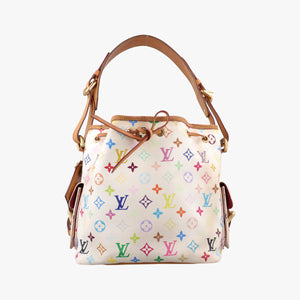 Vintage Louis Vuitton Petit NOe white Monogram Multicolor M42229 shoulderbag | stylenewstar