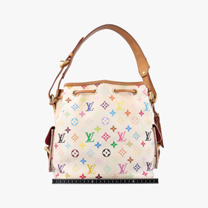 Vintage Louis Vuitton Petit NOe white Monogram Multicolor M42229 shoulderbag | stylenewstar