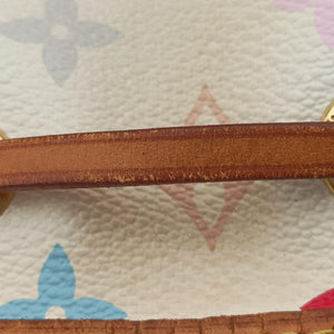 Vintage Louis Vuitton Petit NOe white Monogram Multicolor M42229 shoulderbag | stylenewstar