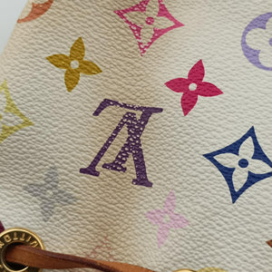 Vintage Louis Vuitton Petit NOe white Monogram Multicolor M42229 shoulderbag | stylenewstar