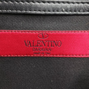 Pre-owned Valentino Rockstud Glam Lock Black Leather shoulderbag | stylenewstar
