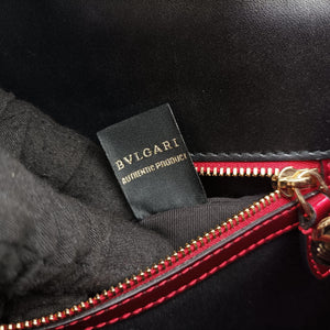 Pre-owned Bvlgari Serpenti Forever Red Patent Leather shoulderbag | stylenewstar