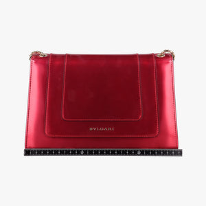 Pre-owned Bvlgari Serpenti Forever Red Patent Leather shoulderbag | stylenewstar