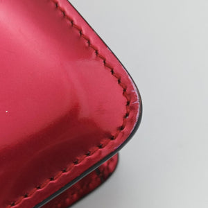 Pre-owned Bvlgari Serpenti Forever Red Patent Leather shoulderbag | stylenewstar