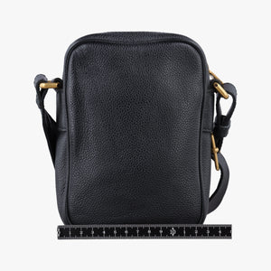Vintage Gucci Print Messenger Black Leather 574803 shoulderbag | stylenewstar