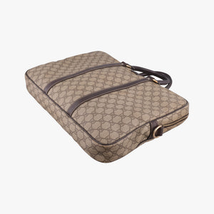 Pre-owned Gucci Diamante Brown PVC coated canvas 208463 handbag | stylenewstar