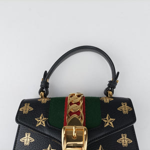 Secondhand Gucci Sylvie Black×Multi Leather 470270 shoulderbag | stylenewstar