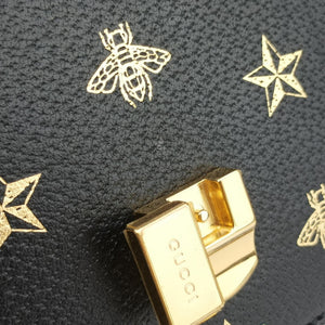 Secondhand Gucci Sylvie Black×Multi Leather 470270 shoulderbag | stylenewstar