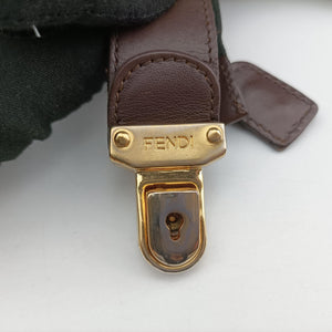 Pre-owned Fendi Zucca Print Brown canvas handbag | stylenewstar