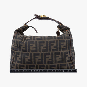 Pre-owned Fendi Zucca Print Brown canvas handbag | stylenewstar