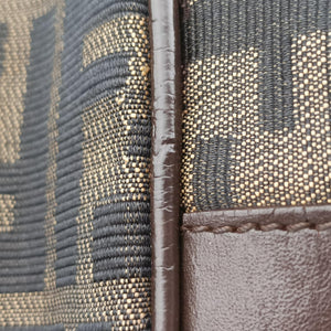 Pre-owned Fendi Zucca Print Brown canvas handbag | stylenewstar