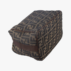 Pre-owned Fendi Zucca Print Brown canvas handbag | stylenewstar