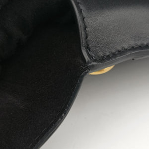 Pre-owned Christian Dior saddle Black leather bum bag/waist bag | stylenewstar