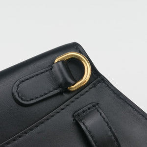 Pre-owned Christian Dior saddle Black leather bum bag/waist bag | stylenewstar
