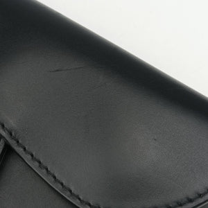 Pre-owned Christian Dior saddle Black leather bum bag/waist bag | stylenewstar
