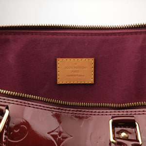 Pre-owned Louis Vuitton Alma GM Amarante Vernis M93595 handbag | stylenewstar