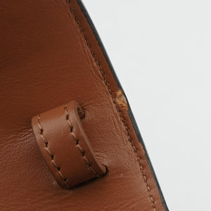 Pre-owned Celine Mini Triomphe Brown PVC coated canvas shoulderbag | stylenewstar