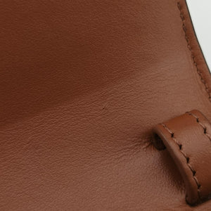 Pre-owned Celine Mini Triomphe Brown PVC coated canvas shoulderbag | stylenewstar