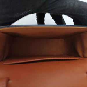 Pre-owned Celine Mini Triomphe Brown PVC coated canvas shoulderbag | stylenewstar