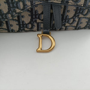 Vintage Christian Dior Saddle Navy×Gray jacquard bum bag/waist bag | stylenewstar