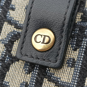 Vintage Christian Dior Saddle Navy×Gray jacquard bum bag/waist bag | stylenewstar