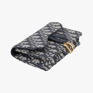 Vintage Christian Dior Saddle Navy×Gray jacquard bum bag/waist bag | stylenewstar