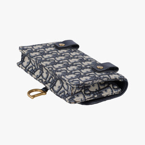 Vintage Christian Dior Saddle Navy×Gray jacquard bum bag/waist bag | stylenewstar