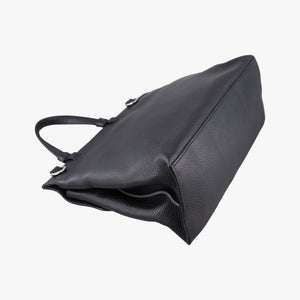 Pre-owned Gucci Bamboo Daily Black Leather 392013 shoulderbag | stylenewstar