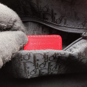 Pre-owned Christian Dior Hardcore White×Red×Black canvas×Leather handbag | stylenewstar