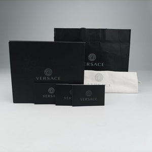Secondhand VERSACE Virtus Black Leather shoulderbag | stylenewstar