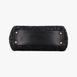 Vintage Dolce & Gabbana SICILY Black Leather×Crochet shoulderbag | stylenewstar
