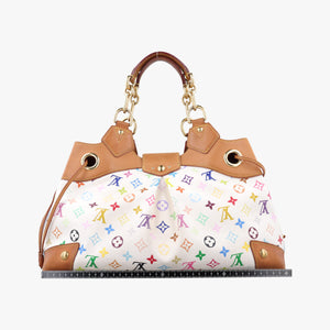 Secondhand Louis Vuitton URSULA white Monogram Multicolor M40123 handbag | stylenewstar