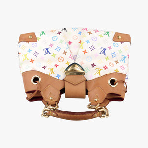 Secondhand Louis Vuitton URSULA white Monogram Multicolor M40123 handbag | stylenewstar