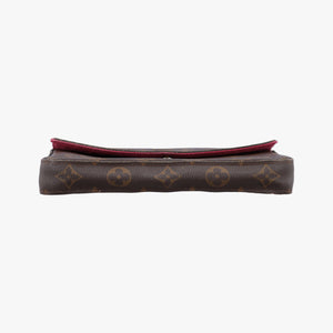 Pre-owned Louis Vuitton Pochette Felicie Brown Monogram Canvas M61276 shoulderbag | stylenewstar