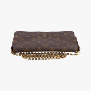 Pre-owned Louis Vuitton Pochette Felicie Brown Monogram Canvas M61276 shoulderbag | stylenewstar