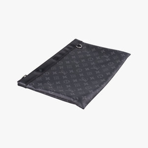 Pre-owned Louis Vuitton Pochette Voyage MM Pacific Blue Monogram Eclipse PVC Coated Canvas M61692 clutchbag | stylenewstar