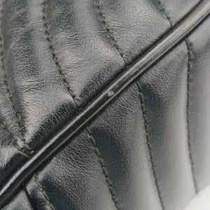 Pre-owned Prada Diagramme Black Leather 1BH083 shoulderbag | stylenewstar