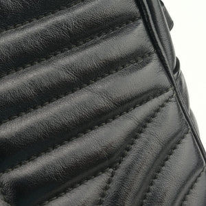 Pre-owned Prada Diagramme Black Leather 1BH083 shoulderbag | stylenewstar
