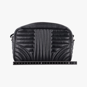 Pre-owned Prada Diagramme Black Leather 1BH083 shoulderbag | stylenewstar