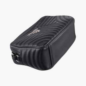 Pre-owned Prada Diagramme Black Leather 1BH083 shoulderbag | stylenewstar