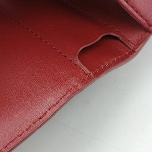 Pre-owned Delvaux Brillon MM Bordeaux leather shoulderbag | stylenewstar