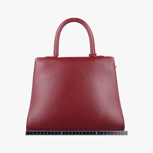 Pre-owned Delvaux Brillon MM Bordeaux leather shoulderbag | stylenewstar