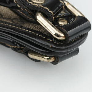 Secondhand Gucci New Jackie Brown PVC coated canvas × leather 203494 handbag | stylenewstar