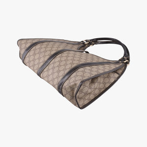 Secondhand Gucci New Jackie Brown PVC coated canvas × leather 203494 handbag | stylenewstar