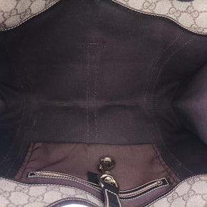Secondhand Gucci New Jackie Brown PVC coated canvas × leather 203494 handbag | stylenewstar