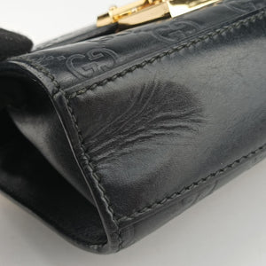 Vintage Gucci Padlock Black Leather 409487 shoulderbag | stylenewstar