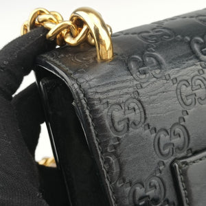 Vintage Gucci Padlock Black Leather 409487 shoulderbag | stylenewstar